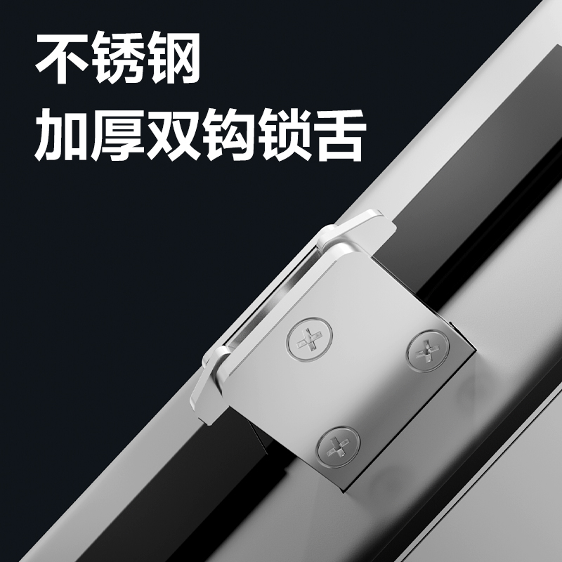 纵横AC217有框玻璃门人脸指纹锁(无地插款)(银)(台)