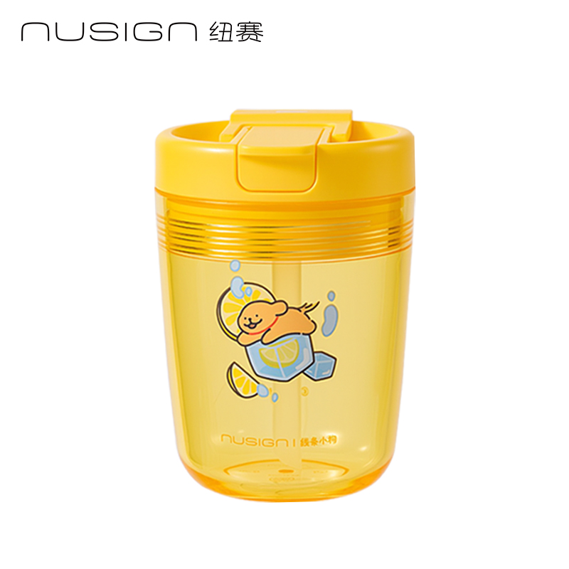 纽赛NS864-D线条小狗甜心杯_320mL(爪爪黄)(个)