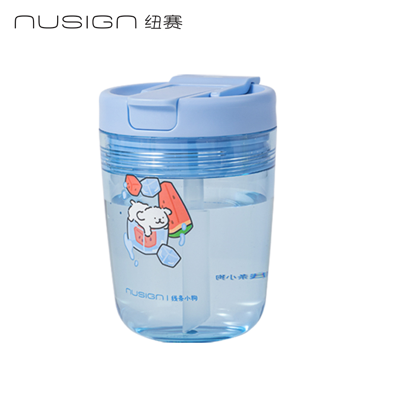纽赛NS864-D线条小狗甜心杯_320mL(泡泡蓝)(个)