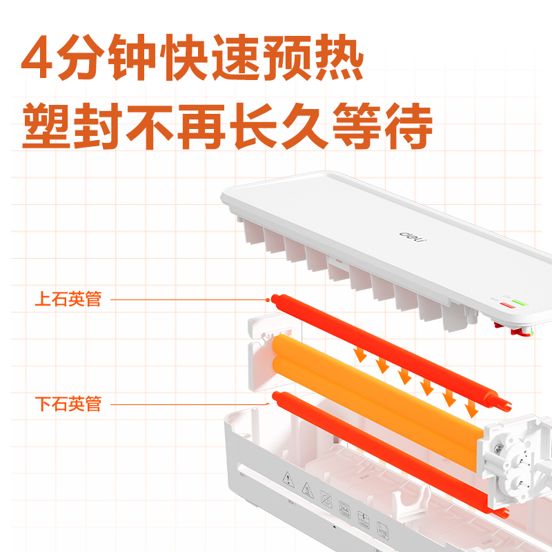 纵横GQ416个人塑封机(白色)(台)