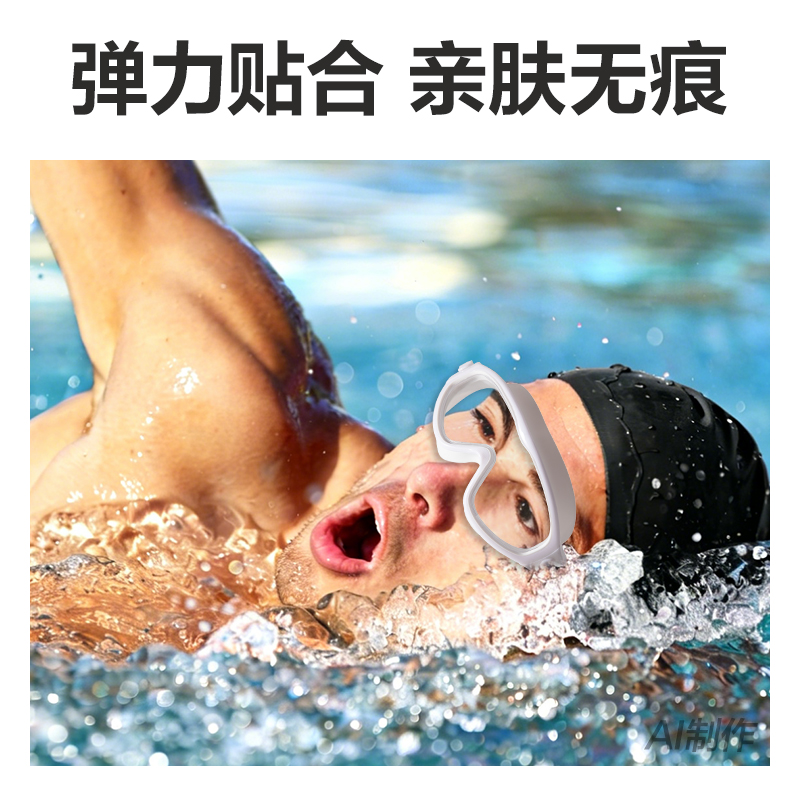 安格耐特FL320-2泳镜(大框款)(白)(个)