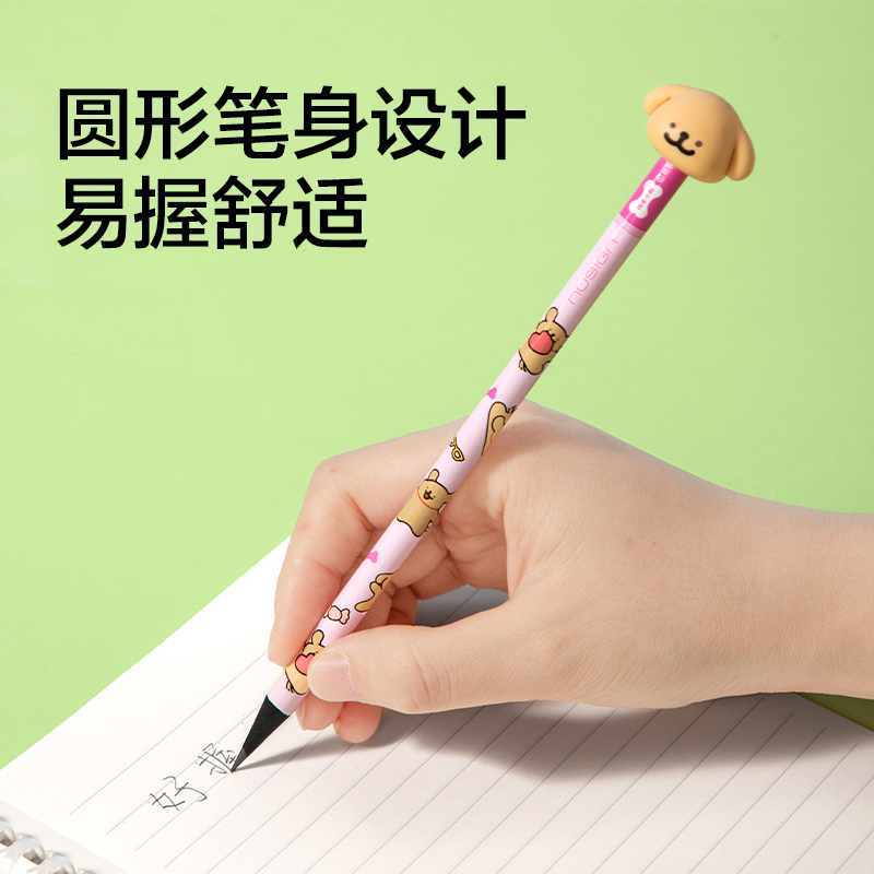 纽赛NS757-HBD线条小狗立体皮头纽赛铅笔HB(混)(支)