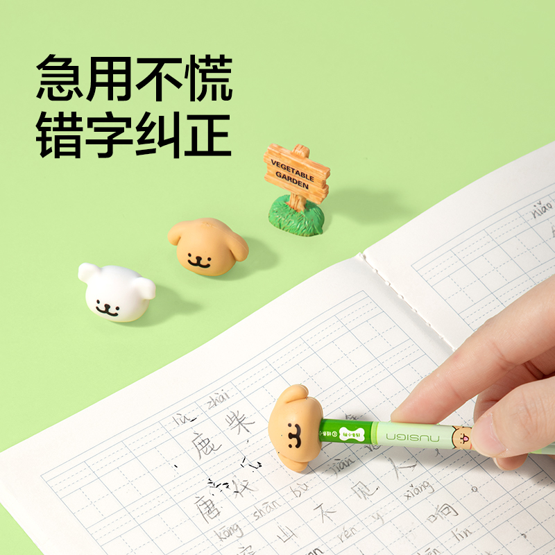 纽赛NS757-HBD线条小狗立体皮头纽赛铅笔HB(混)(支)