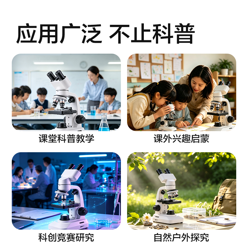 纵横YX910双目显微镜(灰)(台)