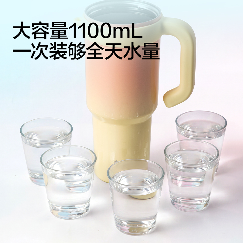 纵横LL635冰霸杯1100mL316不锈钢(粉)(盒)