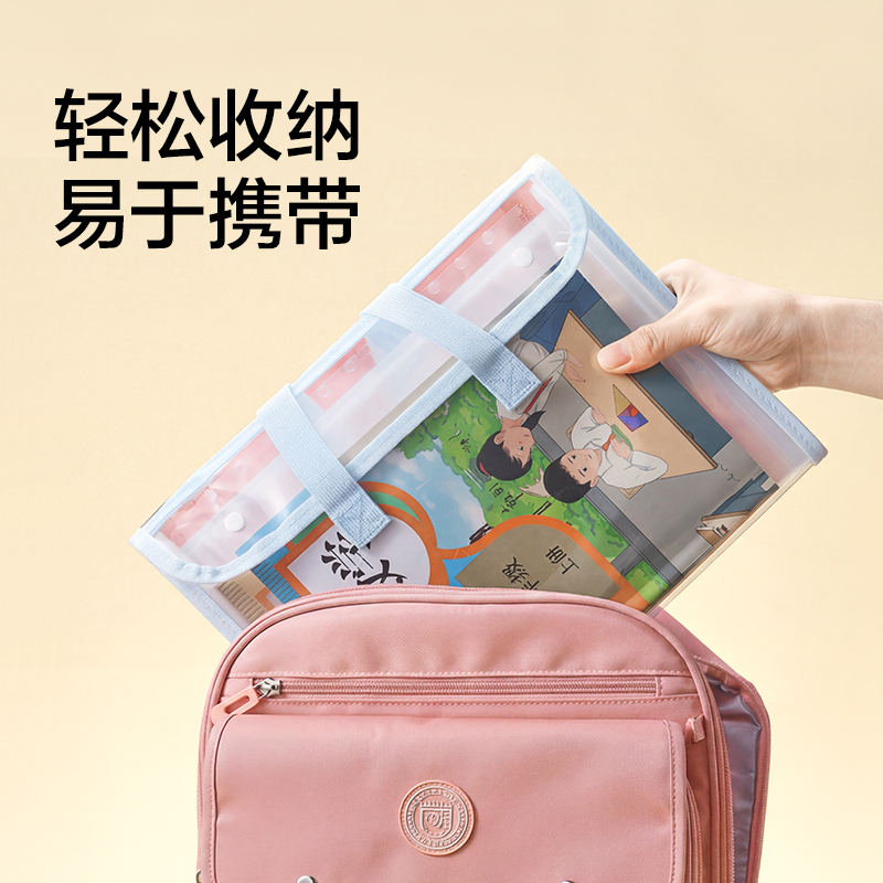 纵横PM378_13格横式环保PVC手提袋(蓝)(个)