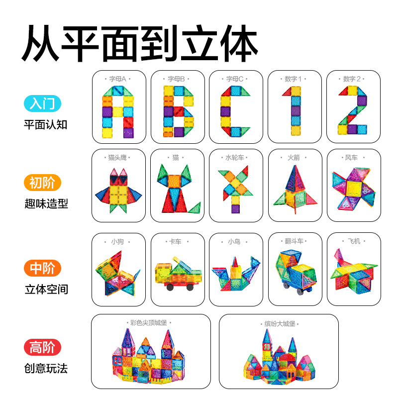 纵横YP184-60冰晶磁力彩窗片-60片(混)(盒)