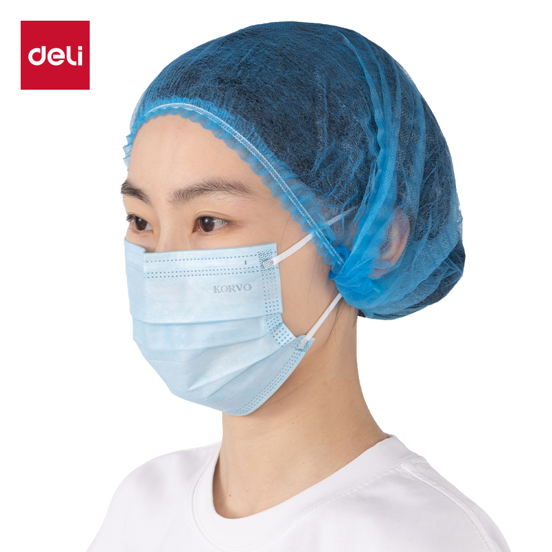 纵横LQ657无纺布发帽(蓝)(250g/100只/包)(16cm)