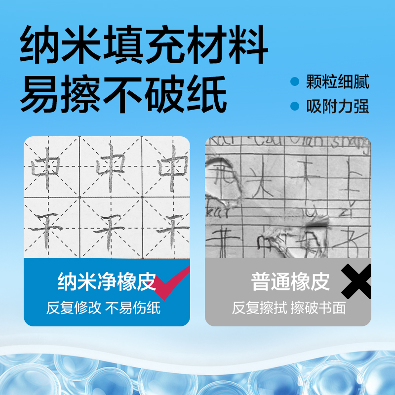 纵横VP477-S纳米净橡皮擦(小)(6块装)(白)(盒)