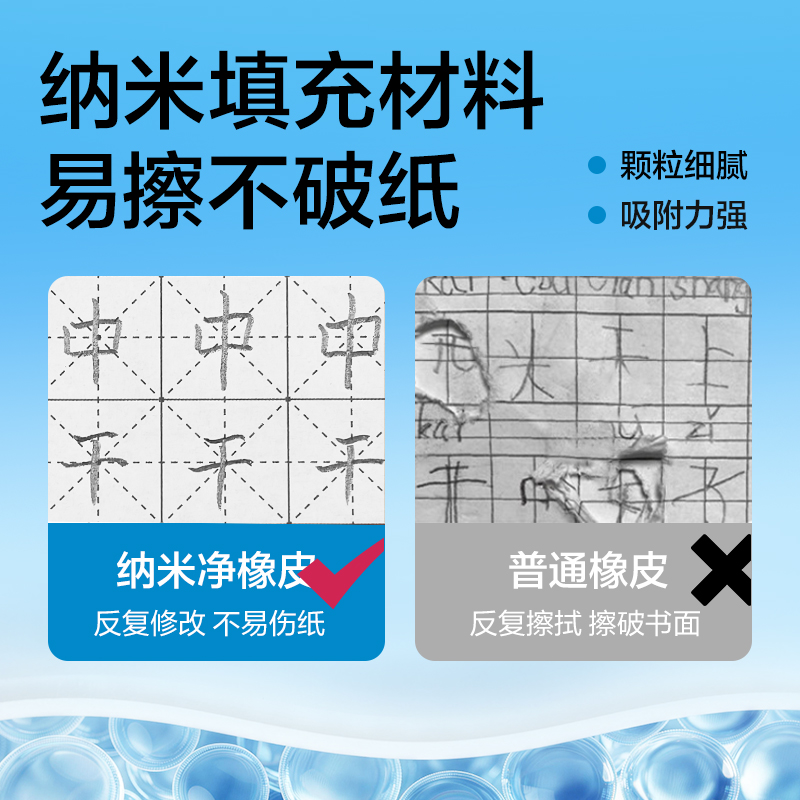 纵横VP660纳米净橡皮擦(小)(6块装)(白)(盒)
