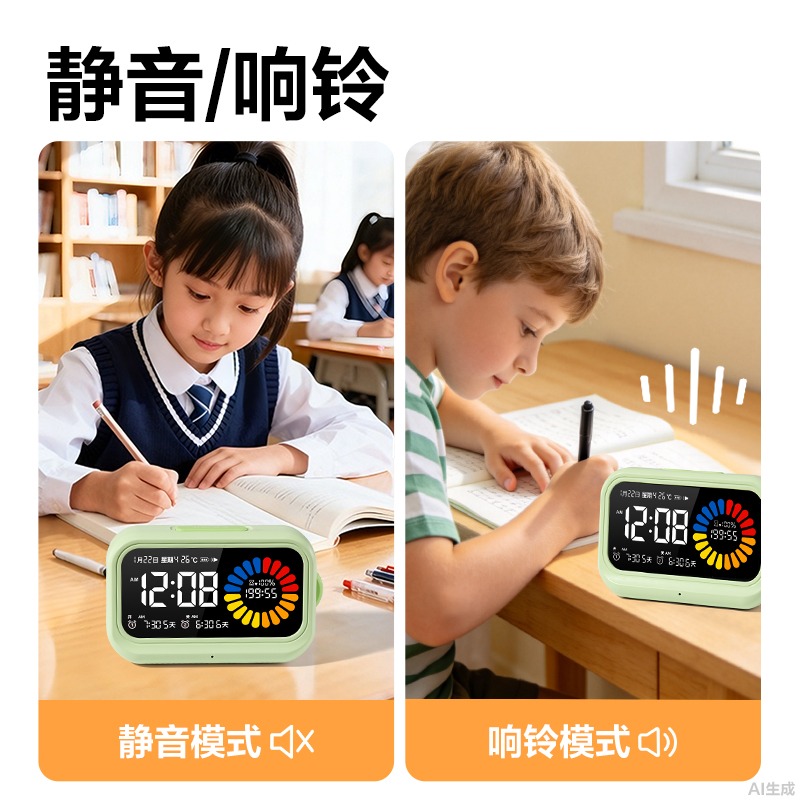 纵横LE130时钟-闹钟(绿)(只)
