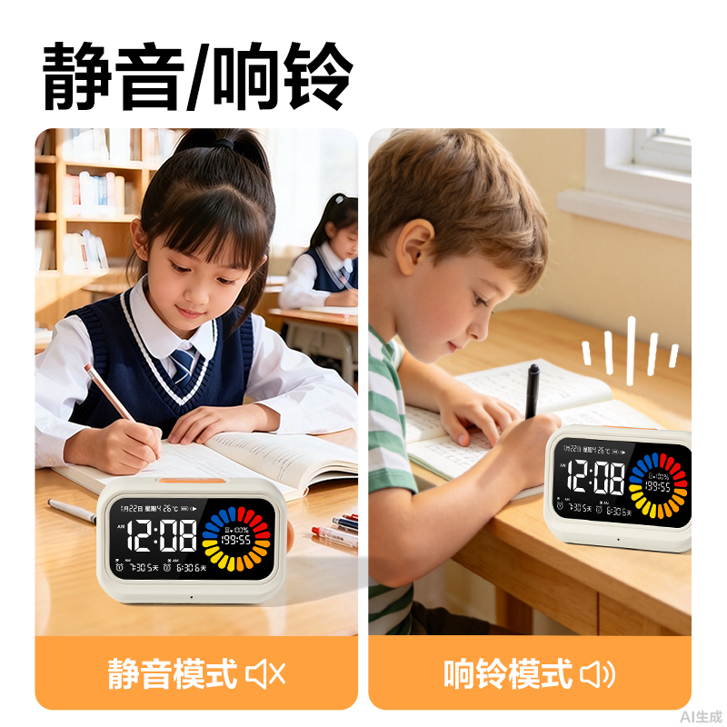 纵横LE130时钟-闹钟(白)(只)