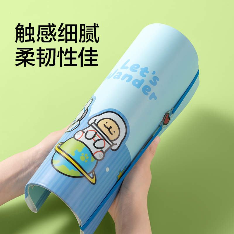 纽赛NS523-40D线条小狗40页绑带收纳资料册(混)(个)