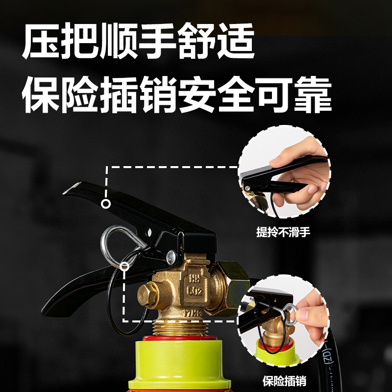 纵横得心LQ254二氧化碳灭火器3KG(红色)(罐)