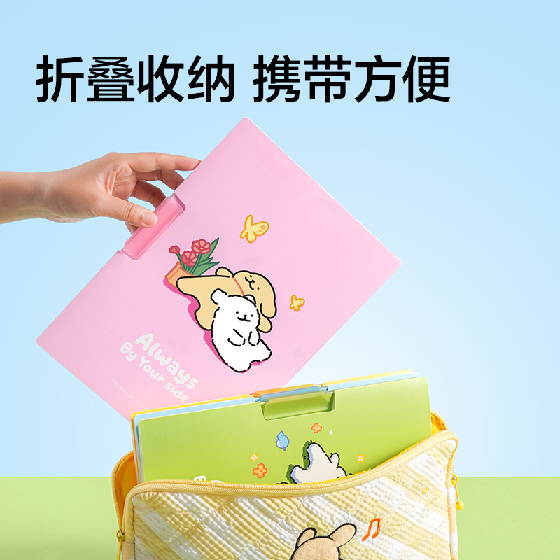 纽赛NS1618-D线条小狗_A4双向旋转夹(混)(个)