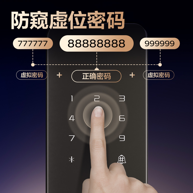 纵横AC21指纹识别智能门锁(灰)(台)