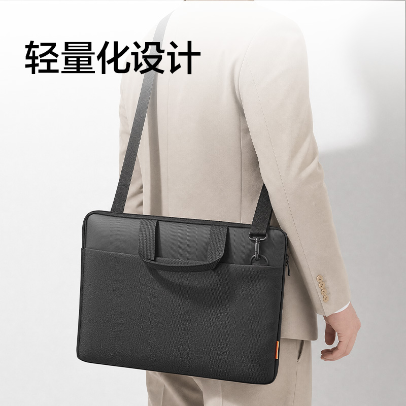 纵横BG212简约手提斜挎两用电脑包(黑)(个)