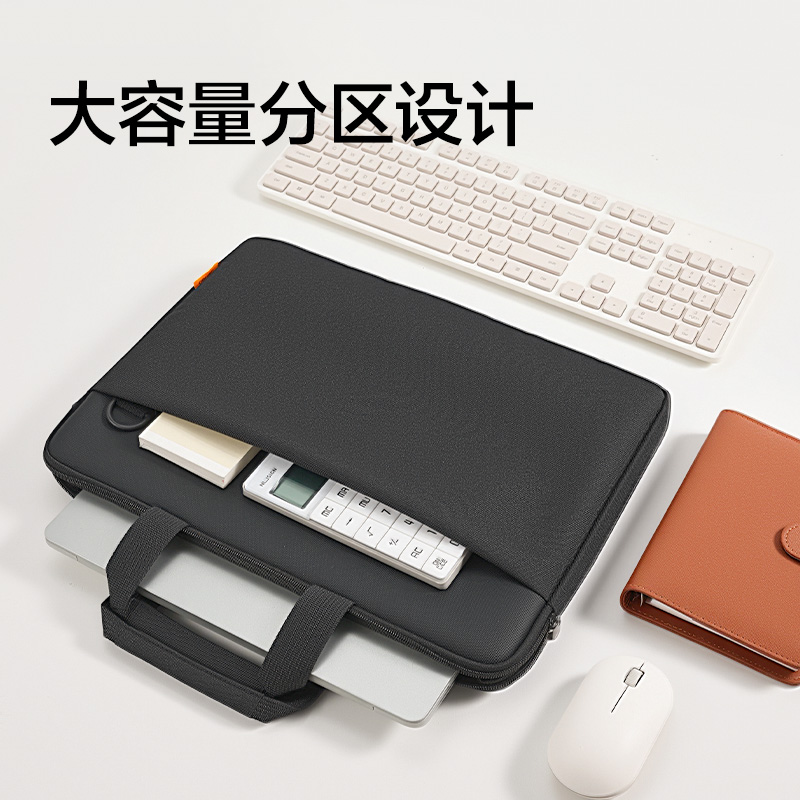 纵横BG212简约手提斜挎两用电脑包(黑)(个)