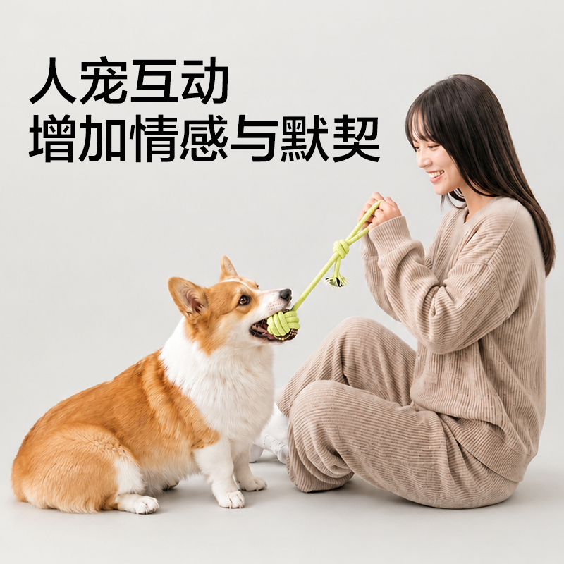 纵横Bembam_BM801_耐咬解闷绳结玩具5件套(混)(包)