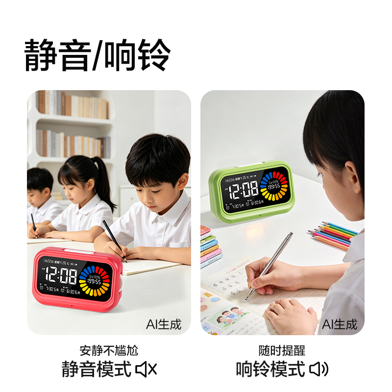 纵横LE130时钟-闹钟(深红)(只)