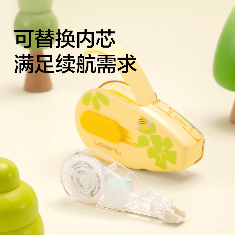 纽赛NS223-DZF修正带5mm*6m(黄)(个)