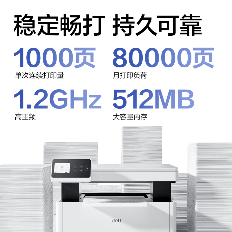 纵横M3176DNW黑白激光多功能一体机(白色)(台)