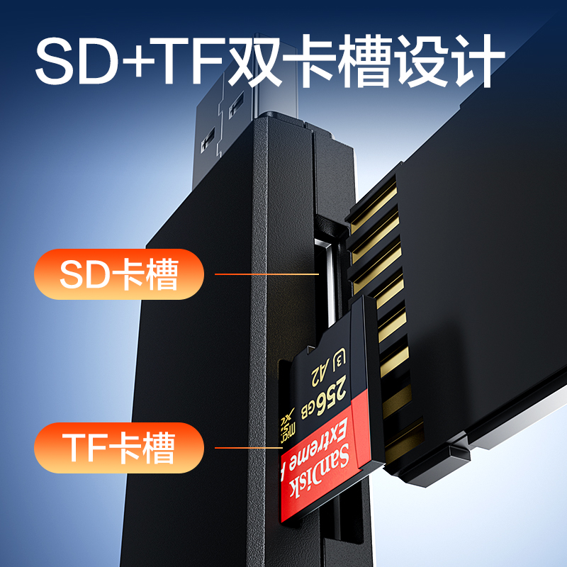 纵横LS390USB2.0读卡器(黑)(只)