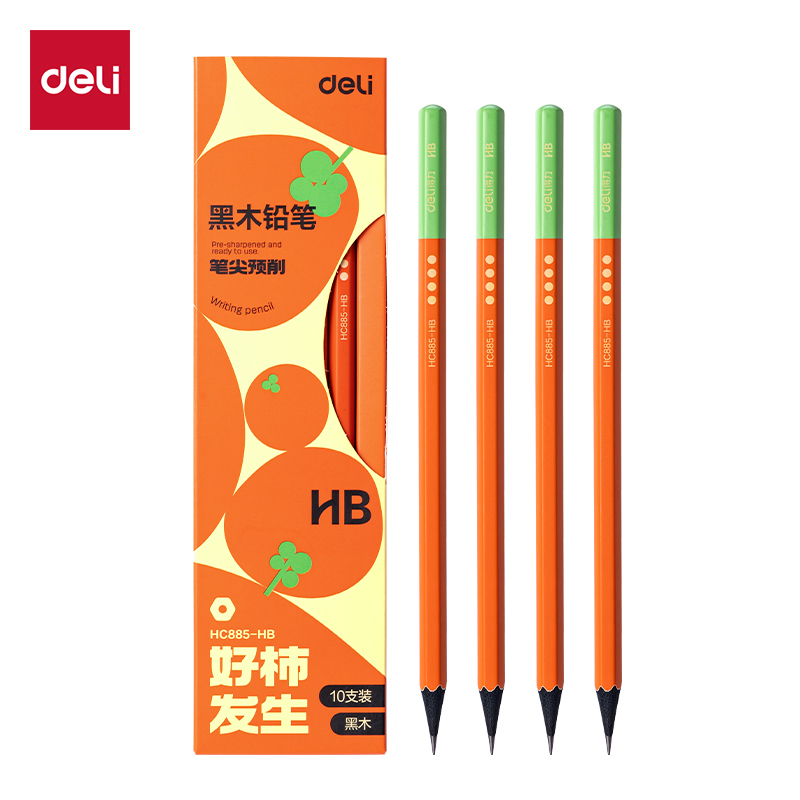 纵横HC885-HB好柿发生黑木书写铅笔HB(混)(10支/盒)