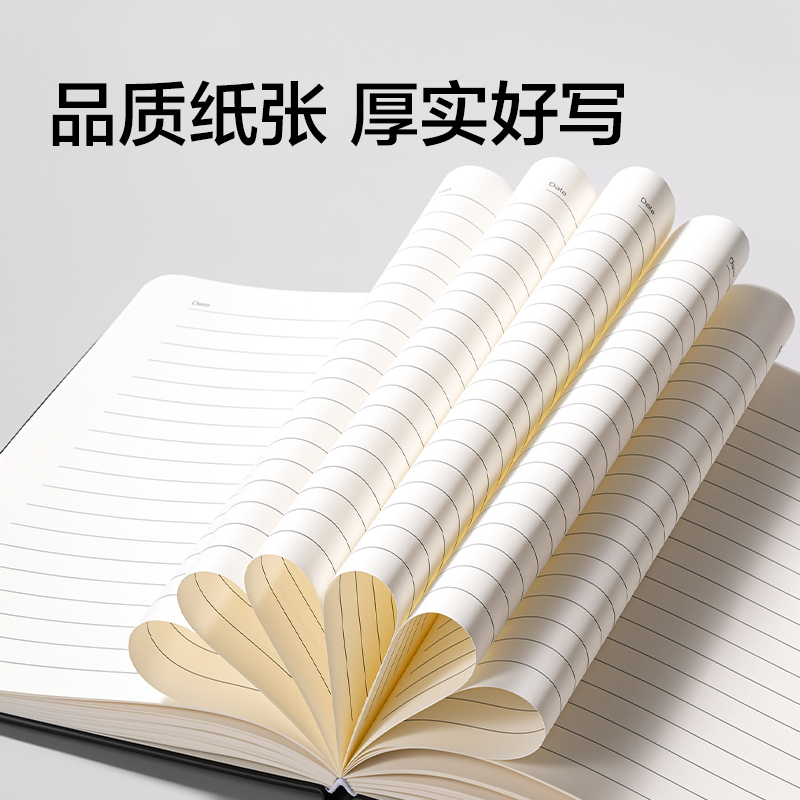 纵横BP66-B5商务笔插款皮面本120张-B5（黑色)(本)