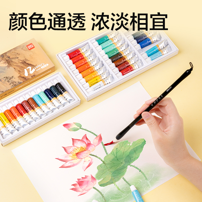 纵横HS119-12初学国画套装(盒)(混)