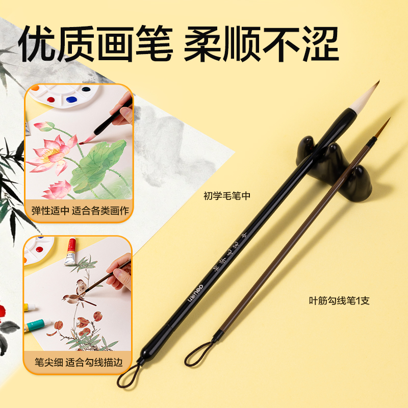 纵横HS119-12初学国画套装(盒)(混)