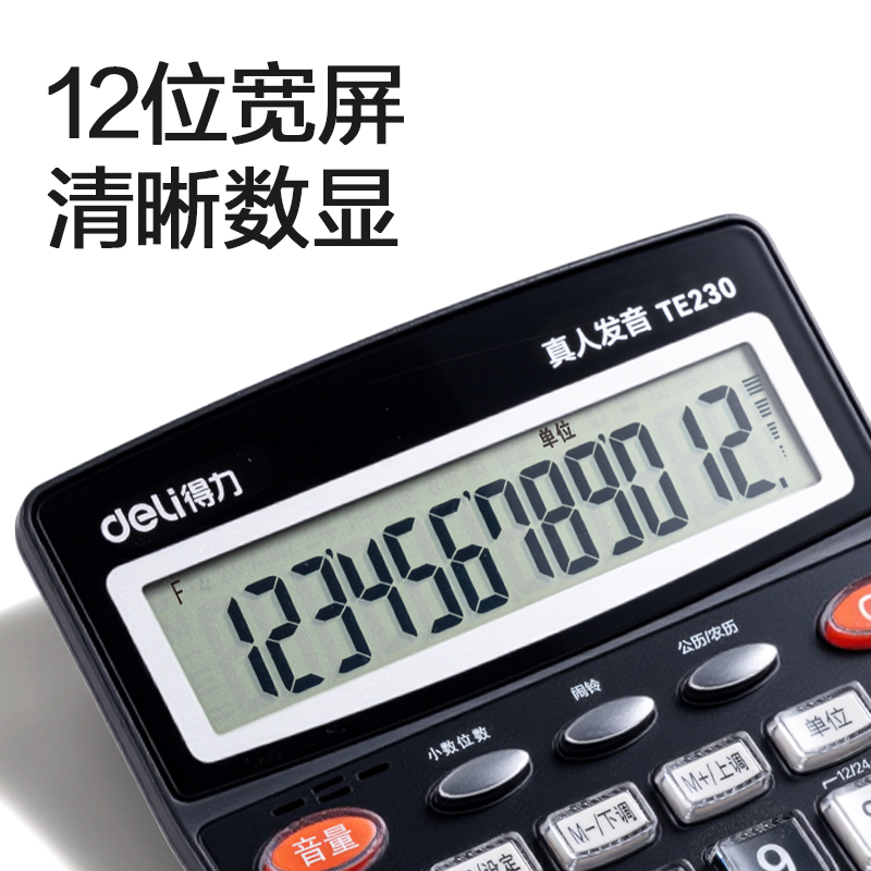 纵横TE230语音计算器(黑色)(台)