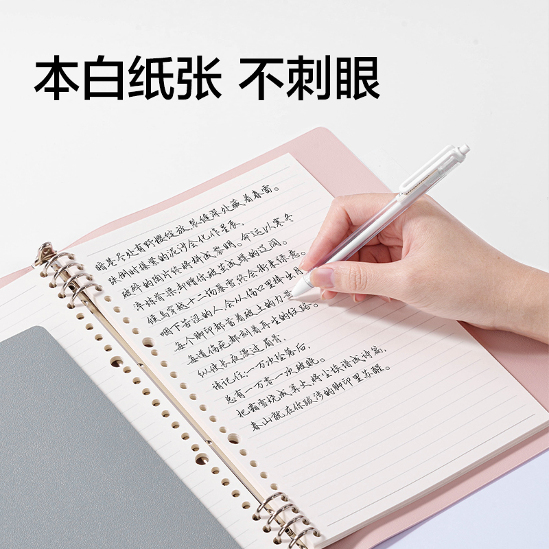 纵横BP52-B5软皮活页皮面本100张(雾粉)(本)