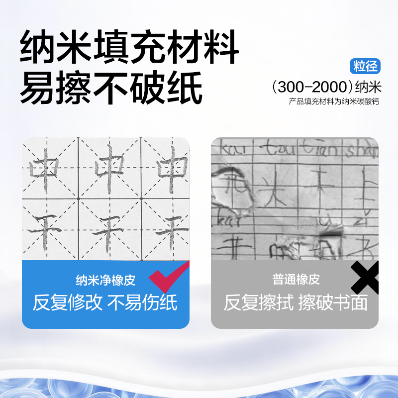 纵横VP438纳米净橡皮擦（6块装）(混)(盒)