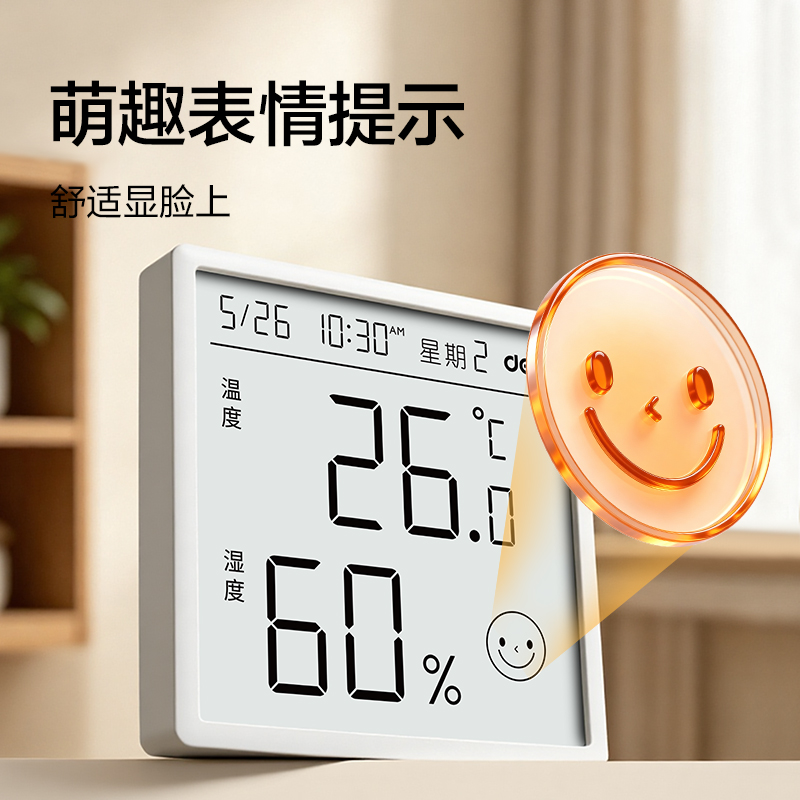 纵横LE535 基础86型温湿度计(白)(台)