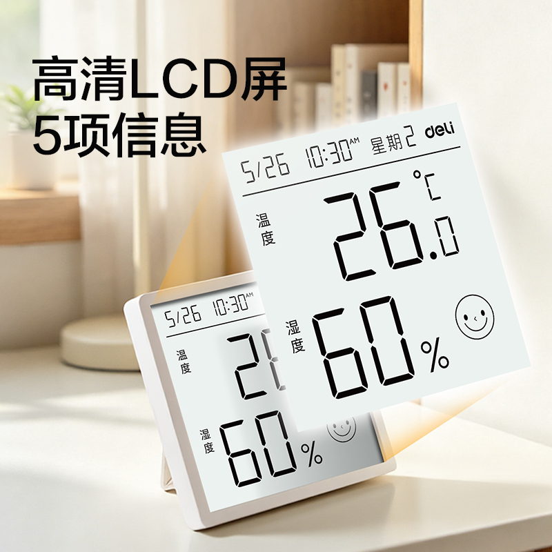 纵横LE535 基础86型温湿度计(白)(台)
