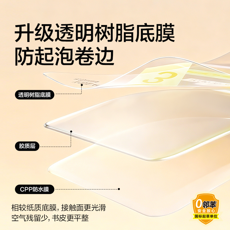 纵横VM439真透明分段贴书膜40张套装(混)(包)