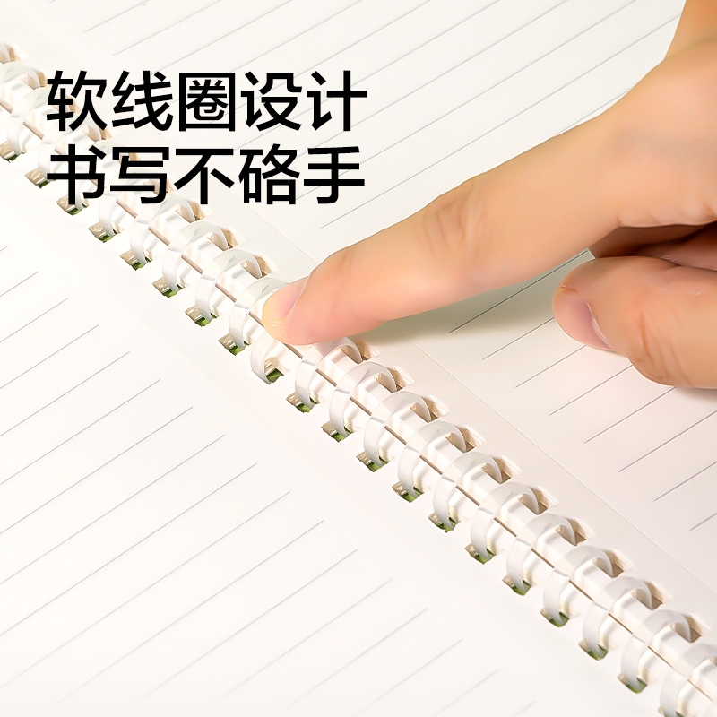 纽赛NS1125-D线条小狗软螺旋本-A5(蓝)(60张/本)
